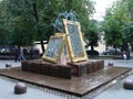 Unusual `Inspiration` Fountain, Moscow, Russia